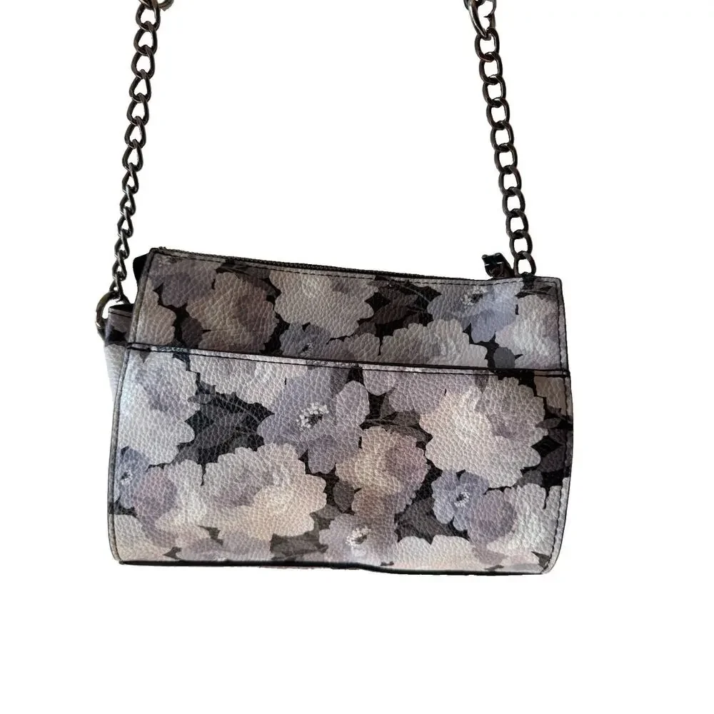 Steve Madden Lilac Purple Floral Faux Leather Crossbody